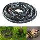 thumbnail image 4 of Serpiente falsa de 47 pulgadas, serpientes de goma grandes, serpientes de simulación, selva tropical realista Blanco negro, 4 of 8