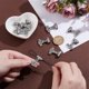 thumbnail image 4 of 10 colgantes de acero inoxidable de 3,5 mm con nudo de martillo de Thor, colgantes de plata para pulseras, collares, joyas y manualidades., 4 of 7
