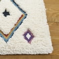 thumbnail image 3 of SAFAVIEH Casablanca Metha Diamond Area Rug, Ivory/Blue, 8' x 10', 3 of 10
