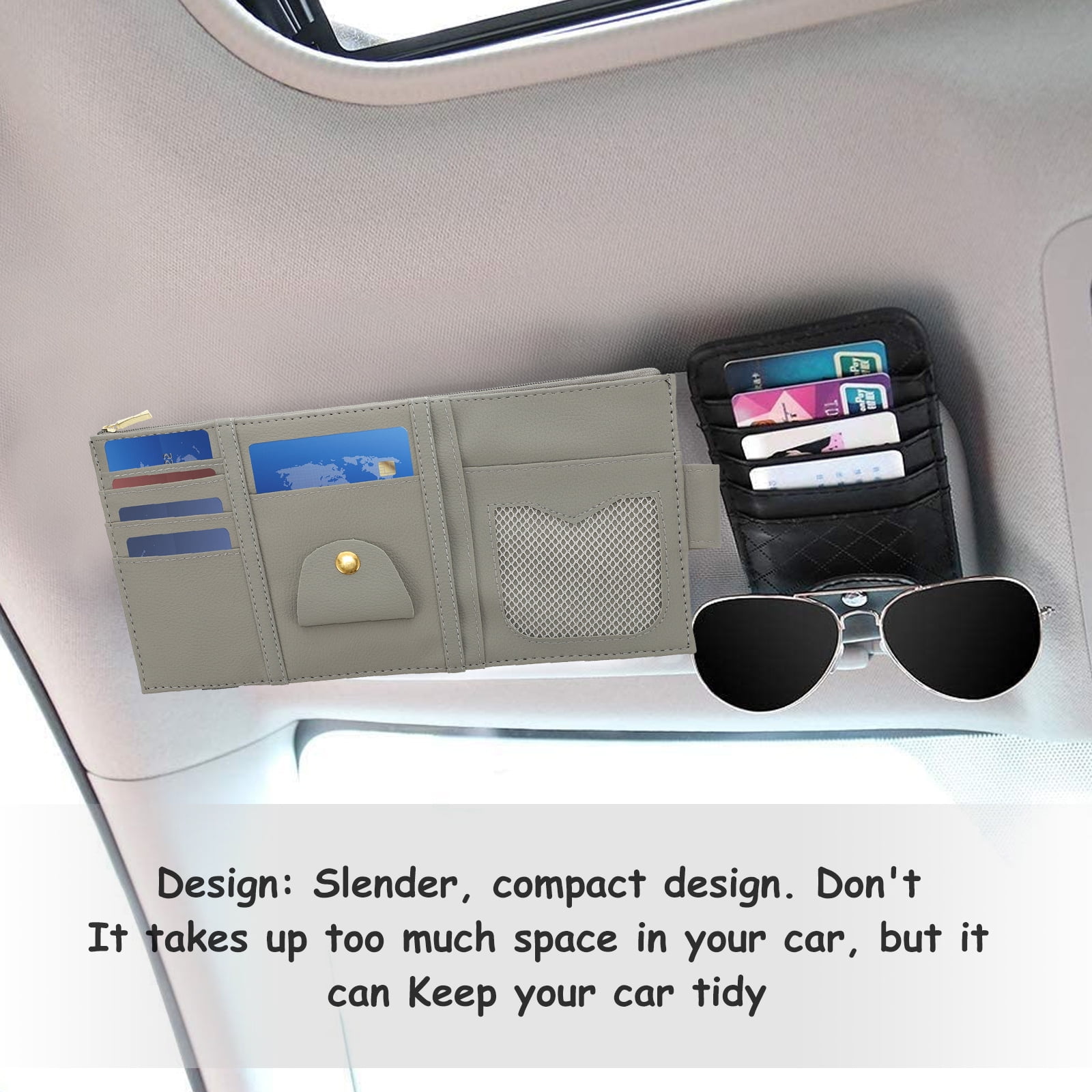 Car sun visor organizer 1pc Practical Car Sun Visor Organizer Multi