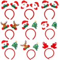 thumbnail image 2 of 9 Uds adornos navideños diadema con hebilla para cabeza navideña/accesorios para el cabello para niños y adultos tocados festivos para actuación de fiesta, 2 of 2