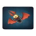 thumbnail image 1 of SIDONKU Halloween Bat Vampire Happy Creative Hanging Scary Cartoon Character Doormat Floor Rug Bath Mat 30x18 inch, 1 of 1