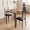 Tiger wood, variant on PYY Space-Saving Classic Square Dining Table Set for 2 – Compact 3-Piece Dinette with 2 Chairs – Great for Small Kitchens, Dining Rooms, Apartments, Home Office or Breakfast Nooks – Tiger Wood Finish