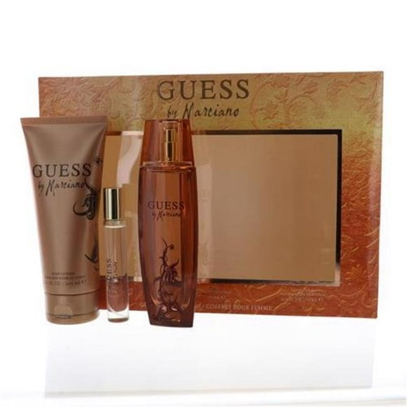 Guess GSWGUESSMARCI3PC3.4M 3.4 oz Guess Marciano Eau De Toilette Spray for Women - 3 Piece