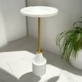 thumbnail image 3 of Table d'appoint en marbre mercure, 3 of 4