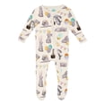 thumbnail image 1 of Pijama con pies para bebé Kic Kee Pants de bambú con cierre 3-6 meses, 1 of 2