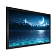 thumbnail image 2 of Designart 'Romantic Moon and Clouds Over Deep Blue Sea I' Nautical & Coastal Framed Art Print, 2 of 4