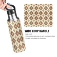 thumbnail image 4 of Yayeee 33oz Double Wall Stainless Steel Water Bottle with Flip Straw, Geometric Designs, 4 of 7