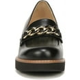thumbnail image 3 of Naturalizer Womens Desi Chain Detail Platform Lug Sole Heeled Loafer Black 5M, 3 of 5