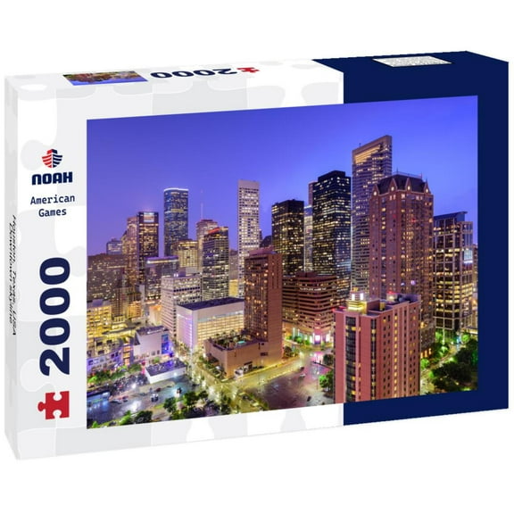 Noah Jigsaw Puzzle Houston, Texas, USA Downtown skyline 2000 pieces