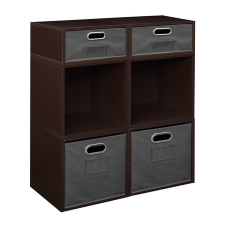 Niche Cubo Storage Set- 4 Full Cubes/2 Half Cubes with Foldable Storage ...