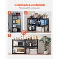 thumbnail image 4 of VEVOR Storage Shelves, 2000 lbs, 5 Tier Garage Storage Shelving, 18" D x 32" W x 72" H Adjustable Metal Shelves for Garage Shelves Utility Rack Shelf, Ideal for Kitchen, Warehouse, Basement, Black, 4 of 10