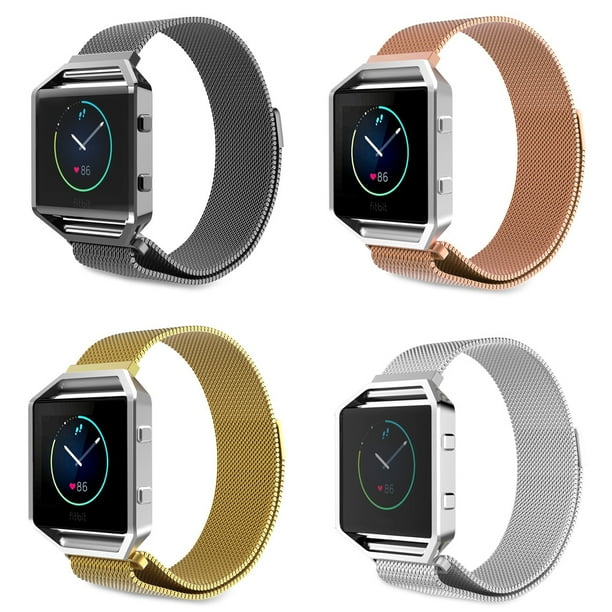 StraspCo Small Large Milanese Mesh Replacement Watch Band Strap for Fitbit Blaze