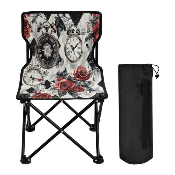 BZSMCE Camping Chairs Modern Timeless Blossoms Pattern Folding chair