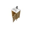 thumbnail image 2 of Vanity Art 20" Bathroom Vanity Cabinet with Ceramic Undermount Sink, Freestanding Storage Cabinet with Ceramic Top, and Removable Shelve, 2 of 6