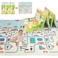 thumbnail image 1 of Double-Sided Baby Playmat, 79" x 71" Folding Floor Mat Baby Crawling Mat Kids Play Mat Waterproof Non Toxic, 0.3inch Thickness, 1 of 11