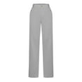 thumbnail image 6 of yievot Women's Stretchy Straight Leg Dress Work Pants Business Office Casual Slacks with Pockets, 6 of 7