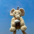 thumbnail image 6 of Elephant Stuffed Animal - 15.7 inch - Machine Washable - Soft Elephant Plush with Birthday Cake, Elephant Baby Toy, Elephant Animal Toy, Brown Elephant Stuffed Animal, Newborn Infant, Stuffies, 6 of 6
