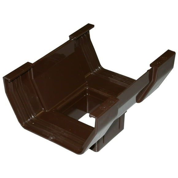 Contemporary Brown Vinyl Gutter Drop Outlet