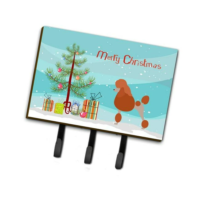 Royal Poodle Christmas Leash Or Key Holder
