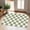 Checkered - Green / White, variant on Front Door Mat Outside Entrance - 2x3 Green White Non-Slip Washable Doormat Indoor Outdoor Mat Entry Rug Geometric Checkered Small Layered Area Rug for Entryway Kitchen Front Porch Decor