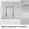 thumbnail image 4 of OUNONA peg board tool organizer Pegboard Rack Iron Storage Bathroom 1Pcs, 4 of 8