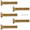 thumbnail image 2 of 6-32 X 5/16" Solid Brass Machine Screws Flat Head Slotted Quantity 100, 2 of 3