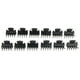 thumbnail image 2 of 12 mini pinzas para el pelo, horquillas, accesorios para el cabello Negro, 2 of 9