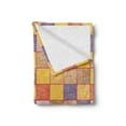 thumbnail image 2 of Abstract Soft Flannel Fleece Throw Blanket, Colorful Squares with Vertical Horizontal Stripes Overlapping Plaid Inspired, Cozy Plush for Indoor and Outdoor Use, 50" x 70", Multicolor, by Ambesonne, 2 of 5