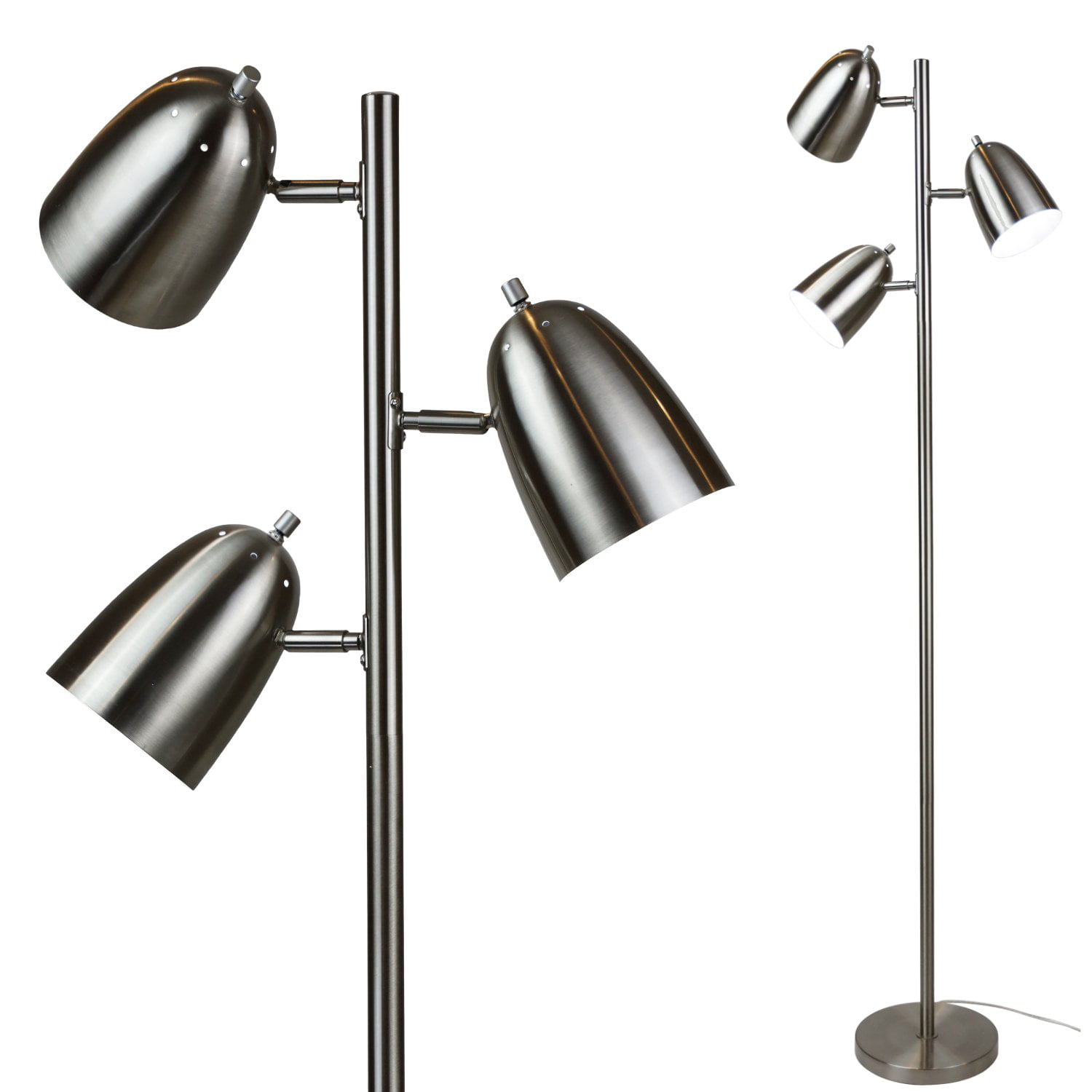 LOFT 3 Light Floor Lamp with Adjustable Reading Lights By Lightaccents