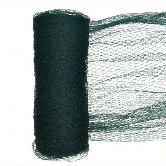 25'x50' Heavy-Duty Garden Netting with 1" Square Mesh - Perfect for Chicken Coops, Aviaries, Deer Fencing & Fruit Tree Protection, Dark Green