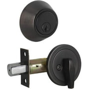 Idb | Single Cylinder Deadbolt Door Lock With Keys Deadbolt Lock Oil Rubbed | 1