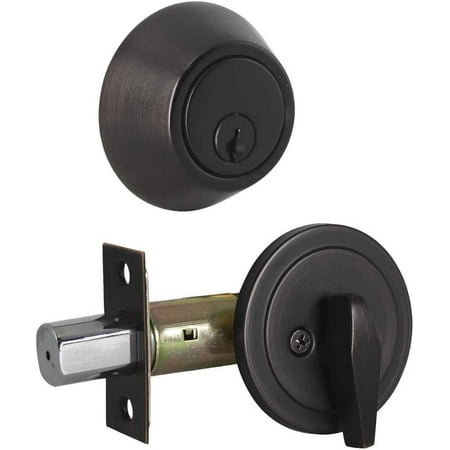 Idb | Single Cylinder Deadbolt Door Lock With Keys Deadbolt Lock Oil Rubbed | 1