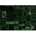 thumbnail image 1 of Ahgly Company Indoor Rectangle Patchwork Emerald Green Transitional Area Rugs, 8' x 10', 1 of 4