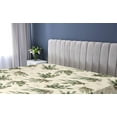 thumbnail image 5 of Ambesonne Leaves Greenery Fitted Sheet, Minimalistic Jungle, Full Size, Eggshell Hunter Green, 5 of 5