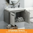 thumbnail image 5 of Craftian 24" Floating Bathroom Vanity, Modern Wall Mount Bathroom Vanity with Sink Combo, Gray, 5 of 9