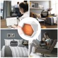 thumbnail image 2 of Mistaha Space Mini Desk 1000W Hexagonal Mini Portable Electric Heaters Fan PTC Ceramic Heating Element for Office Home Tabletop Indoor Use, 2 of 8