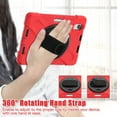 thumbnail image 5 of For iPad Mini 7th/6th Generation Case 8.3 inch 2024/2021, 360 Hand Strap, Shoulder Strap, Kickstand, Rugged Drop Protection, Red, 5 of 6