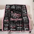 thumbnail image 4 of Daughter Birthday Gifts, Birthday Gifts Blankets for Daughter, Happy Birthday Gifts for Daughter Adult from Mom, Unique Daughter Birthday Gifts Ideas Throw Blanket 60x50 Inches, 4 of 5