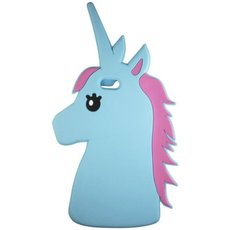 Sunology iPhone Unicorn Rubber Cases - Blue Unicorn iPhone 7 Plus Back Cover