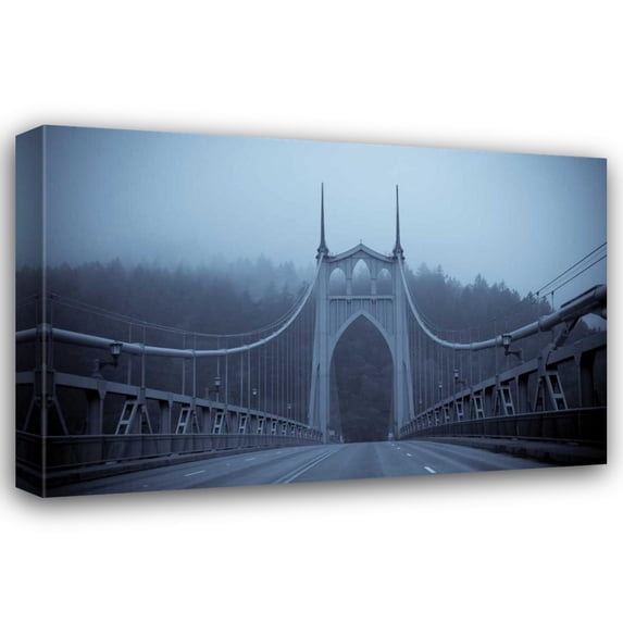 Erin Berzel 44x31 Gallery Wrapped Canvas Wall Art Titled - Westbound on the Bridge I