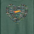 thumbnail image 3 of Hot Wheels - Valentine's Hot Wheels Heart - Ladies French Terry Long Sleeve Shirt, 3 of 5