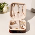 thumbnail image 6 of Sea Lion Travel Portable Square Necklace Organizer Jewelry Box Earring Holder for Girls and Women - Store Rings, Earrings, Necklaces, Bracelets, and More, 6 of 6