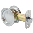 thumbnail image 2 of Stone Harbor Hardware Round Pocket Door Lock, Passage Function, 2-3/4" Backset, Satin Chrome, 2 of 4