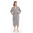 thumbnail image 2 of Men'S Waffle Kimono Bathrobe Turkey Luxurious Premium Cotton Lightweight Spa Robe, 2 of 6
