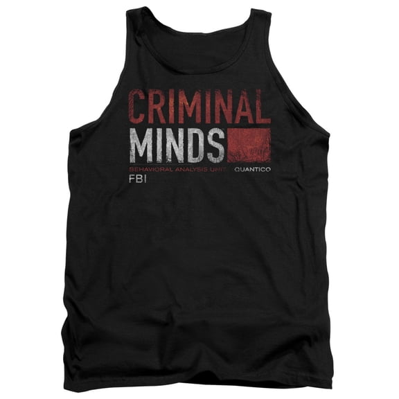 Criminal Minds Title Card Adult Tank Top Black