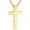 Gold, variant on Cross Necklace for Men, Graduation Gifts First Communion Confirmation Stainless Steel Chain Pendant Bible Verse Religious Christian Christmas Jewelry Gifts 23 Inches