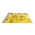 thumbnail image 2 of Ahgly Company Machine Washable Indoor Rectangle Abstract Yellow Modern Area Rugs, 7' x 10', 2 of 4