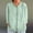Mint Green, variant on Linen Tops for Women 3/4 Sleeve V Neck Cute Basics Tees Casual Fashion Summer T Shirts Business Work Tee Top Autumn Lapel Art Solid Color Round Neck Loose Pullover Top Shirt T Shirt Beige S