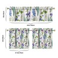 thumbnail image 6 of Retro Wildflower Curtains 24 Inch - 3 Panel Rustic Farmhouse Set with Vintage Botanicals, Boho Kitchen Window Drapes, 6 of 6